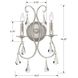 Ashton Bath Wall Light in Clear Hand Cut, Olde Silver