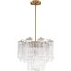 Addis 4 Light 17.75 inch Aged Brass Mini Chandelier Ceiling Light in Clear