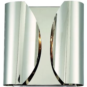 Monique 2 Light 10 inch Polished Nickel ADA Wall Sconce Wall Light