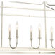 Sylvan 8 Light 42 inch Polished Nickel Linear Chandelier Ceiling Light