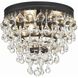 Calypso 3 Light 10.5 inch Matte Black Flush Ceiling Light