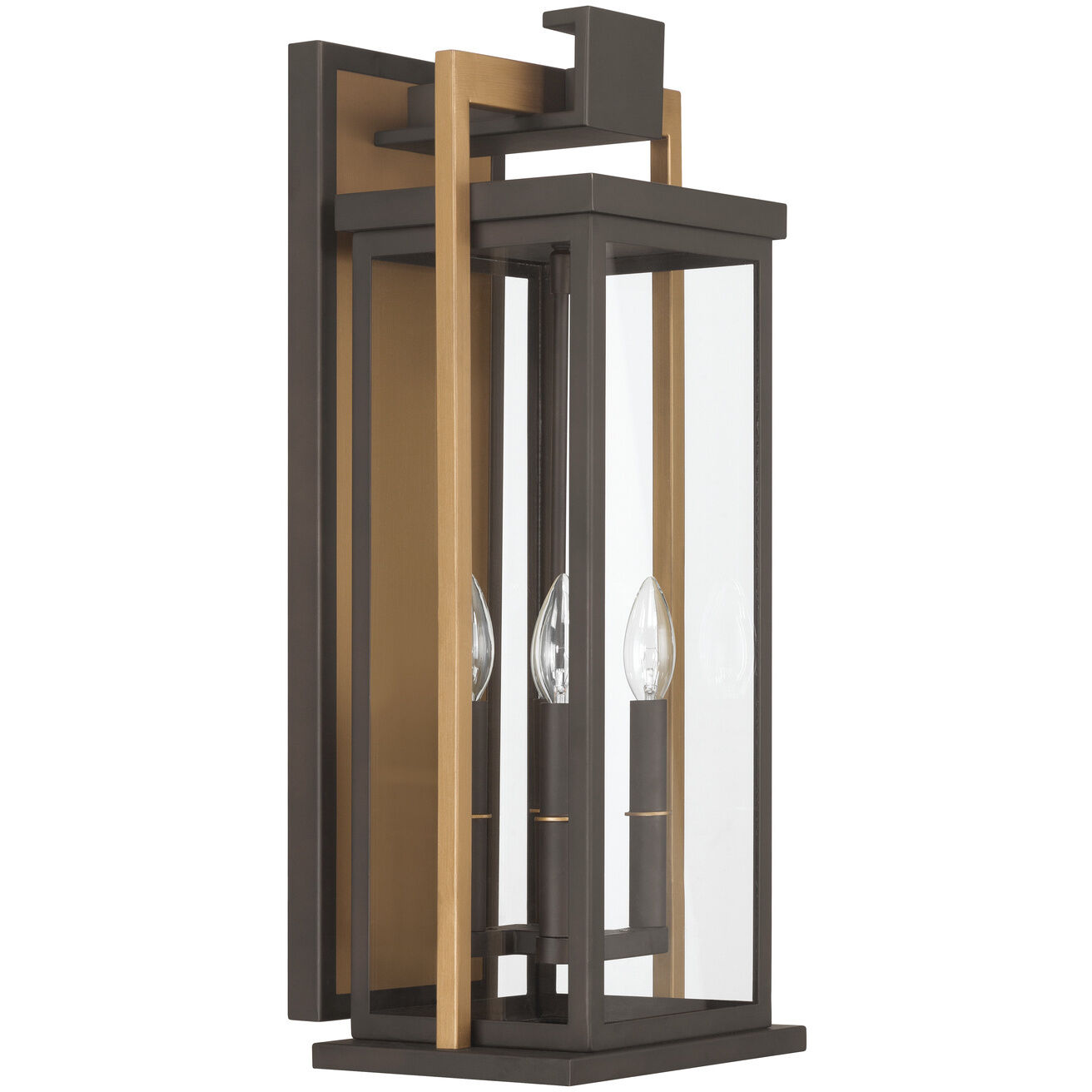 Lendel 4 Light 24 inch Twilight Bronze and Textured Gold Outdoor Sconce