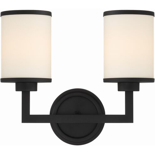 Bryant 2 Light 14.5 inch Black Forged Sconce Wall Light