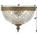 Westbury 2 Light 8 inch Olde Brass Flush Ceiling Light