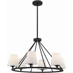 Keenan 6 Light 31.25 inch Black Forged Chandelier Ceiling Light