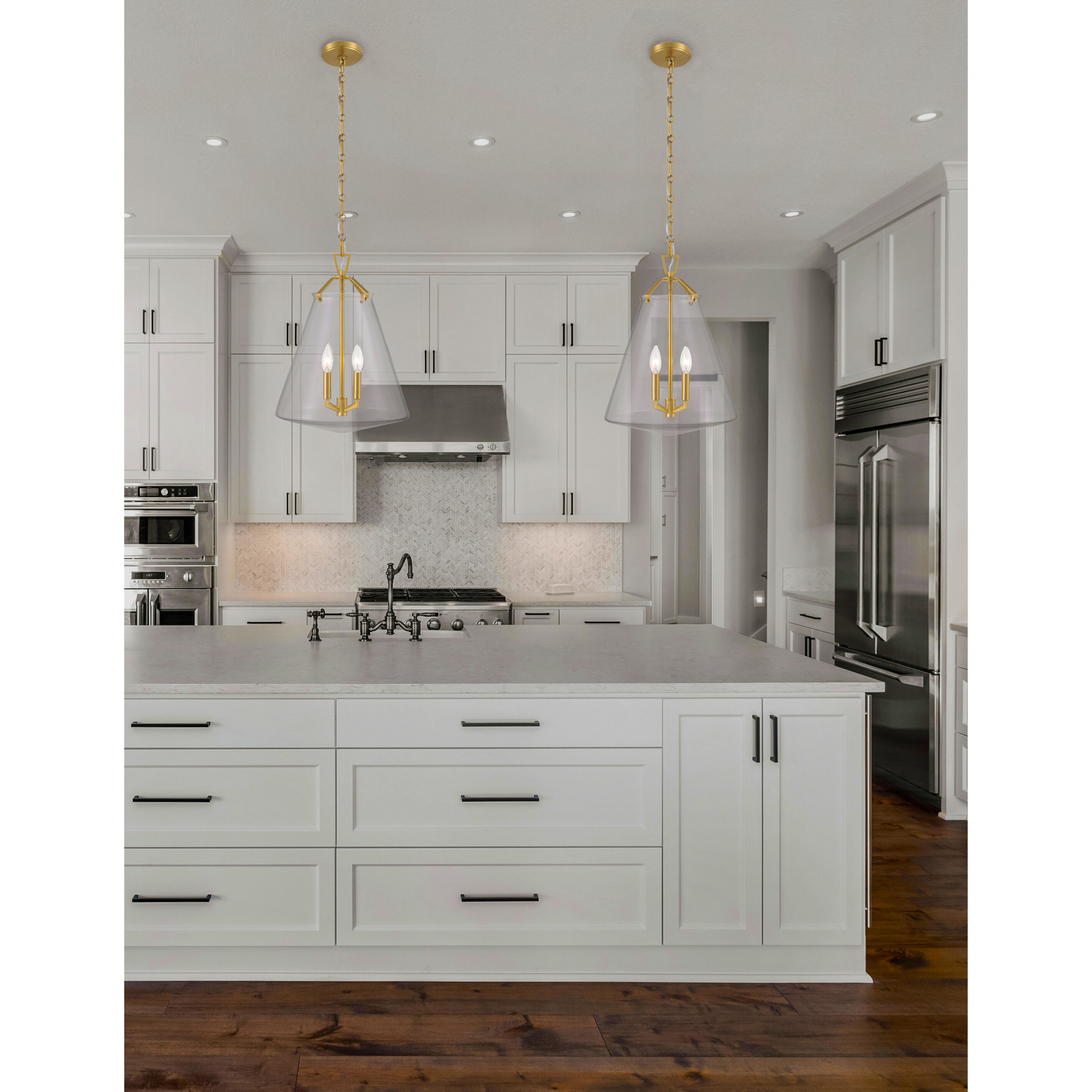 Voss Pendant Ceiling Light in Luxe Gold