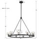 Aragon 10 Light 36 inch Matte Black Chandelier Ceiling Light