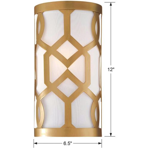 Jennings 1 Light 6.5 inch Aged Brass ADA Sconce Wall Light