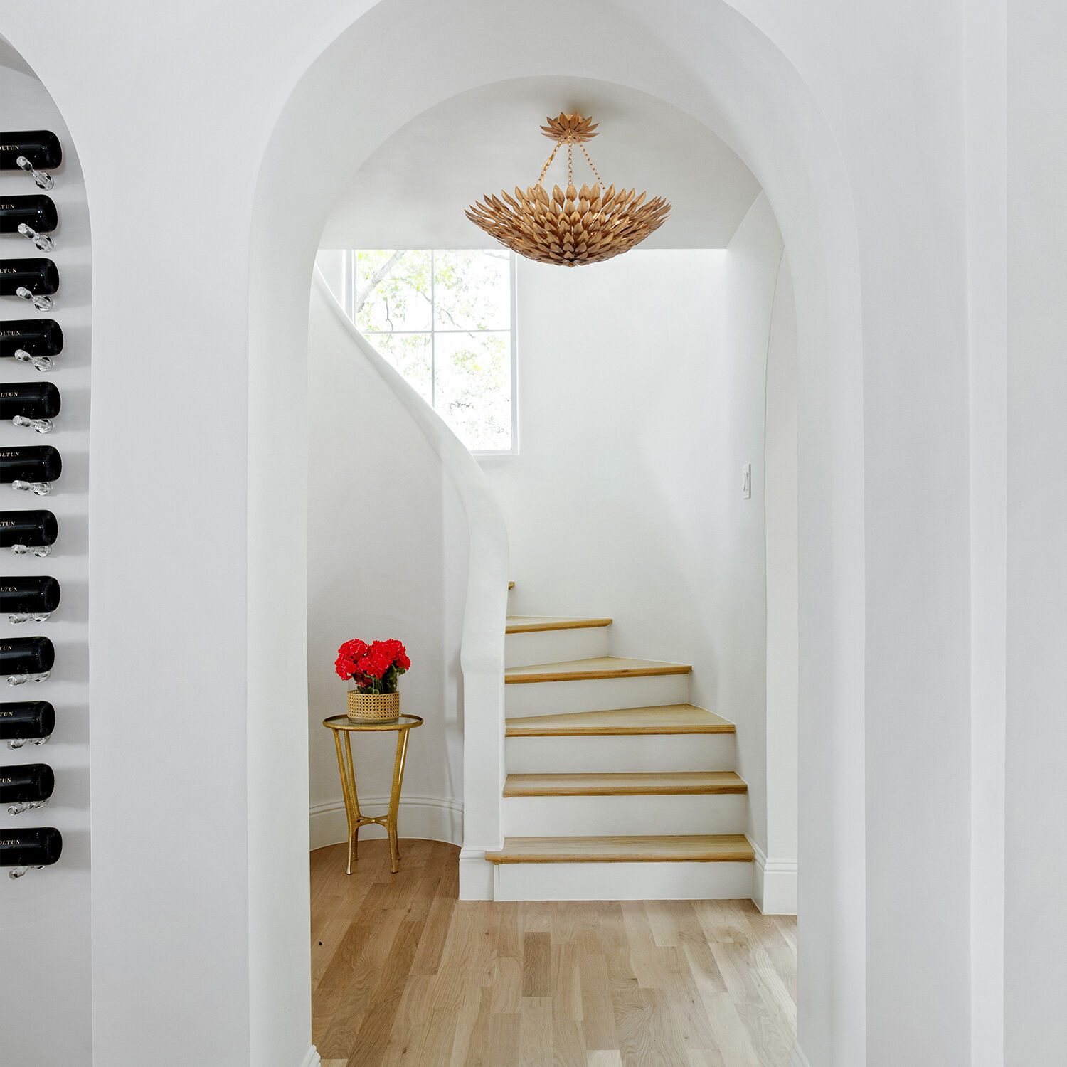 Broche 6 Light 24.5 inch Antique Gold Semi Flush Ceiling Light