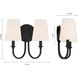 Payton 2 Light 13.5 inch Black Forged Sconce Wall Light