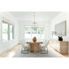 Sylvan 8 Light 42 inch Polished Nickel Linear Chandelier Ceiling Light