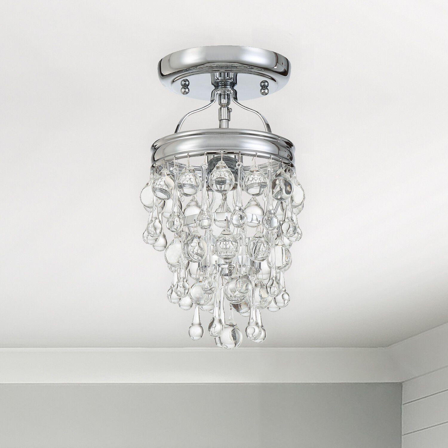 Calypso 1 Light 7.25 inch Polished Chrome Mini Pendant Ceiling Light