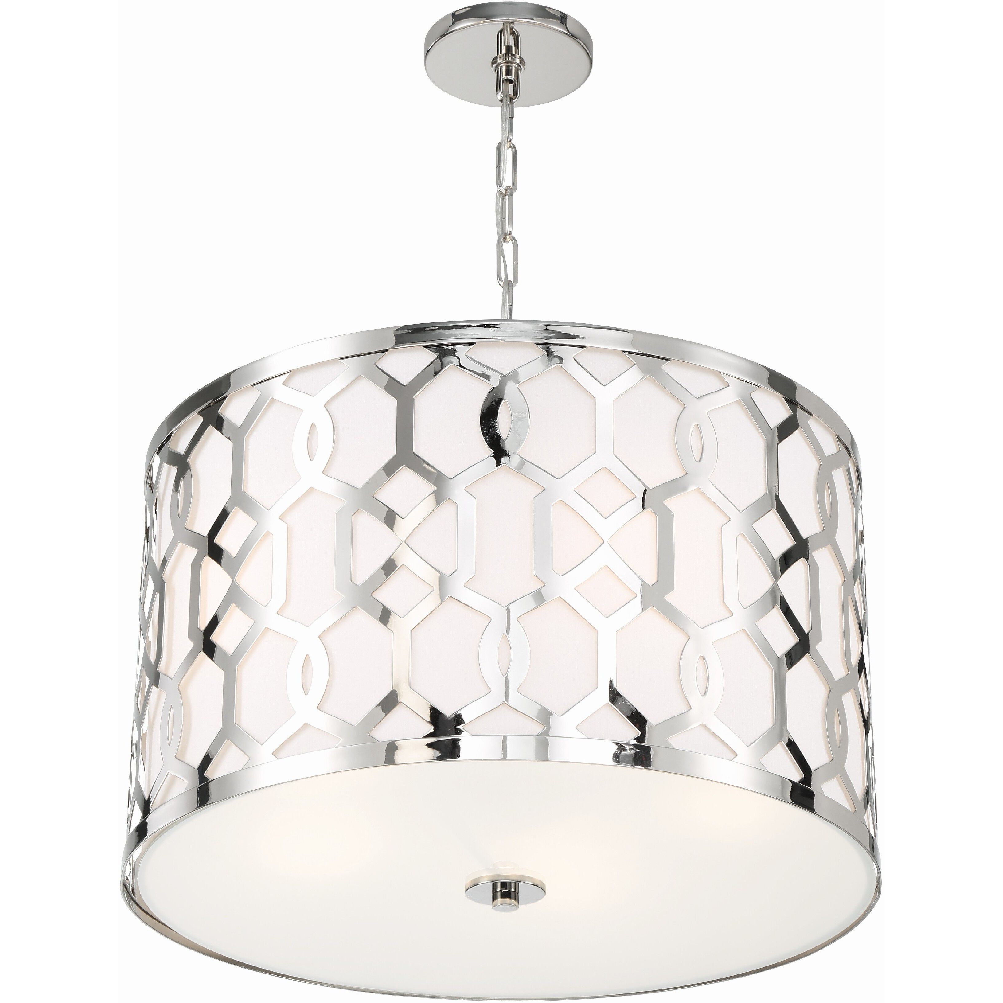 Jennings Pendant Ceiling Light in Polished Nickel