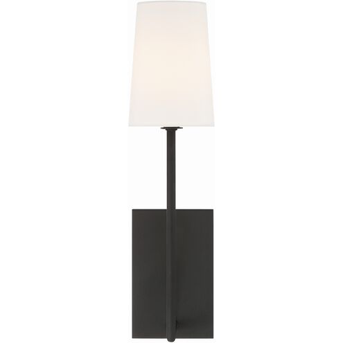 Lena 1 Light 4.5 inch Black Forged Sconce Wall Light