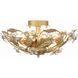 Paris Market 6 Light 16 inch Gold Leaf Semi Flush Ceiling Light