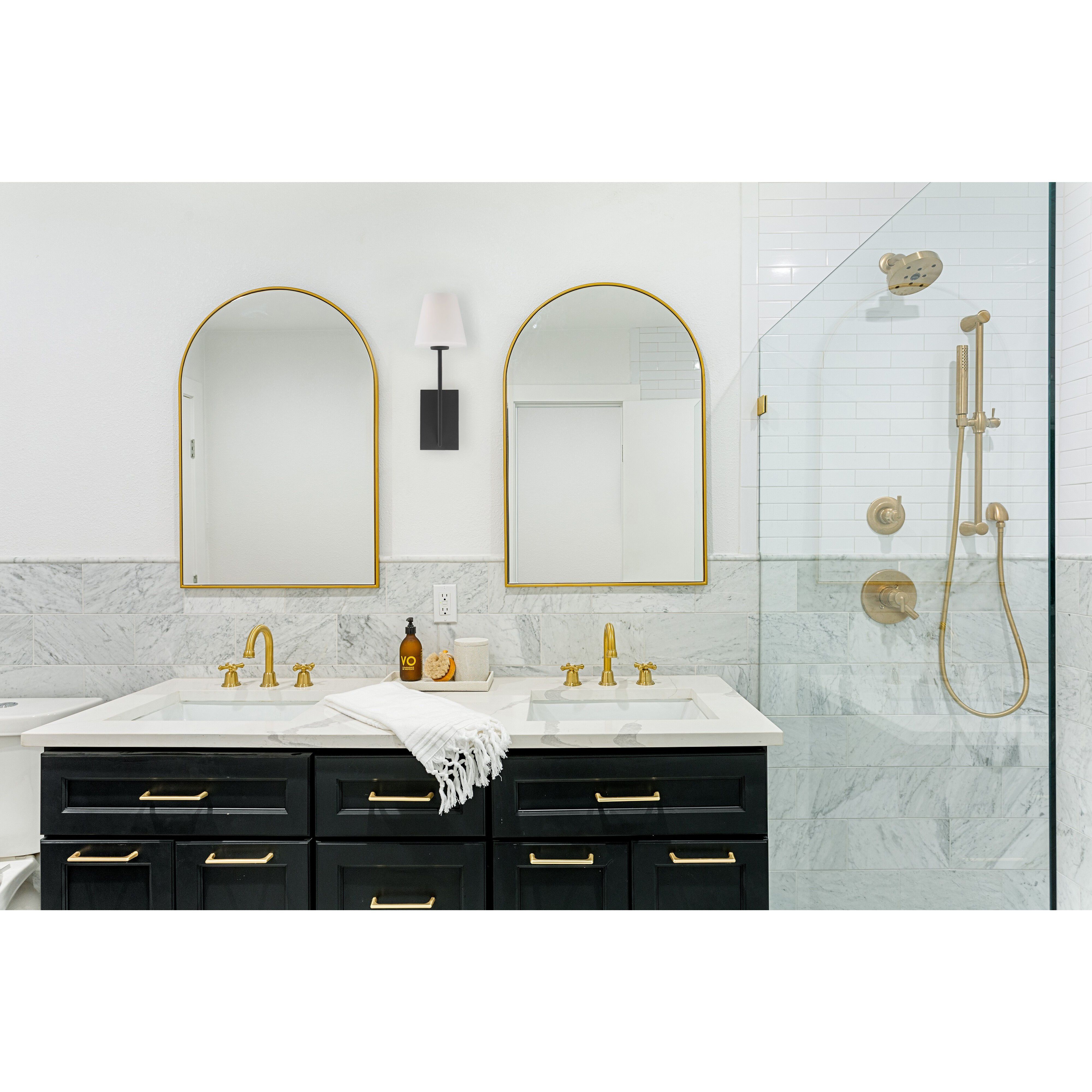 Lena 1 Light 6 inch Black Forged Sconce Wall Light