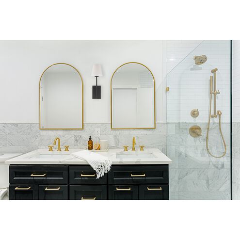 Lena 1 Light 6 inch Black Forged Sconce Wall Light