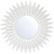 Broche 20 X 20 inch Matte White Wall Mirror