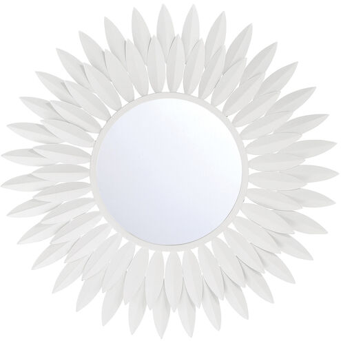 Broche 20 X 20 inch Matte White Wall Mirror