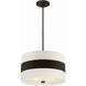 Grayson 3 Light 18 inch Dark Bronze Chandelier Ceiling Light