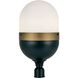 Capsule 3 Light 23.25 inch Matte Black/Textured Gold Outdoor Post, Brian Patrick Flynn