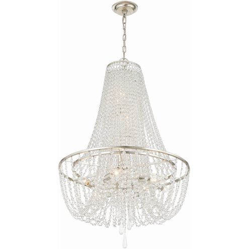 Arcadia 9 Light 24 inch Antique Silver Chandelier Ceiling Light