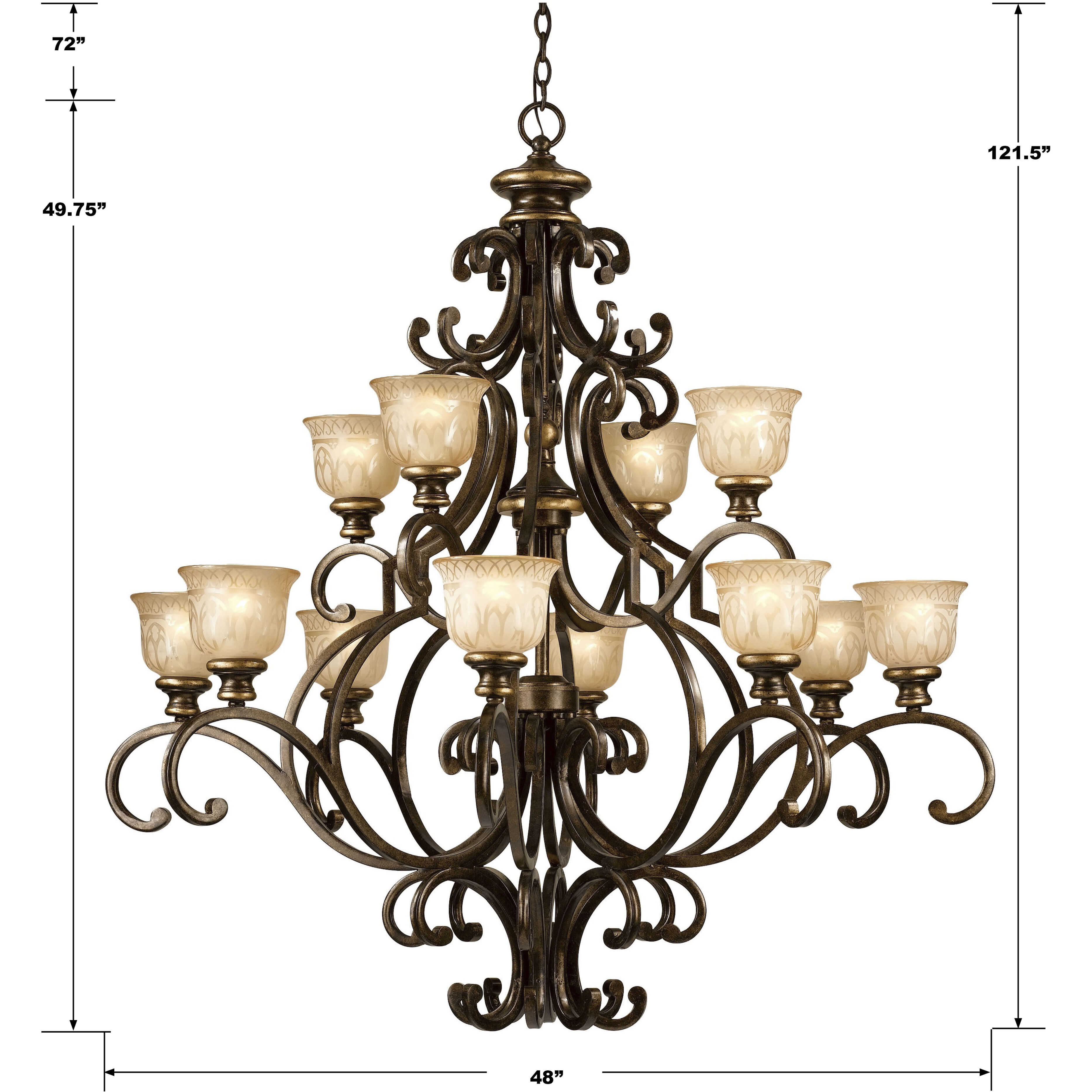 48 inch sale chandelier