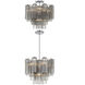 Addis 4 Light 17.75 inch Polished Chrome Mini Chandelier Ceiling Light in Smoke