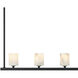 Aragon 7 Light 56 inch Matte Black Linear Chandelier Ceiling Light