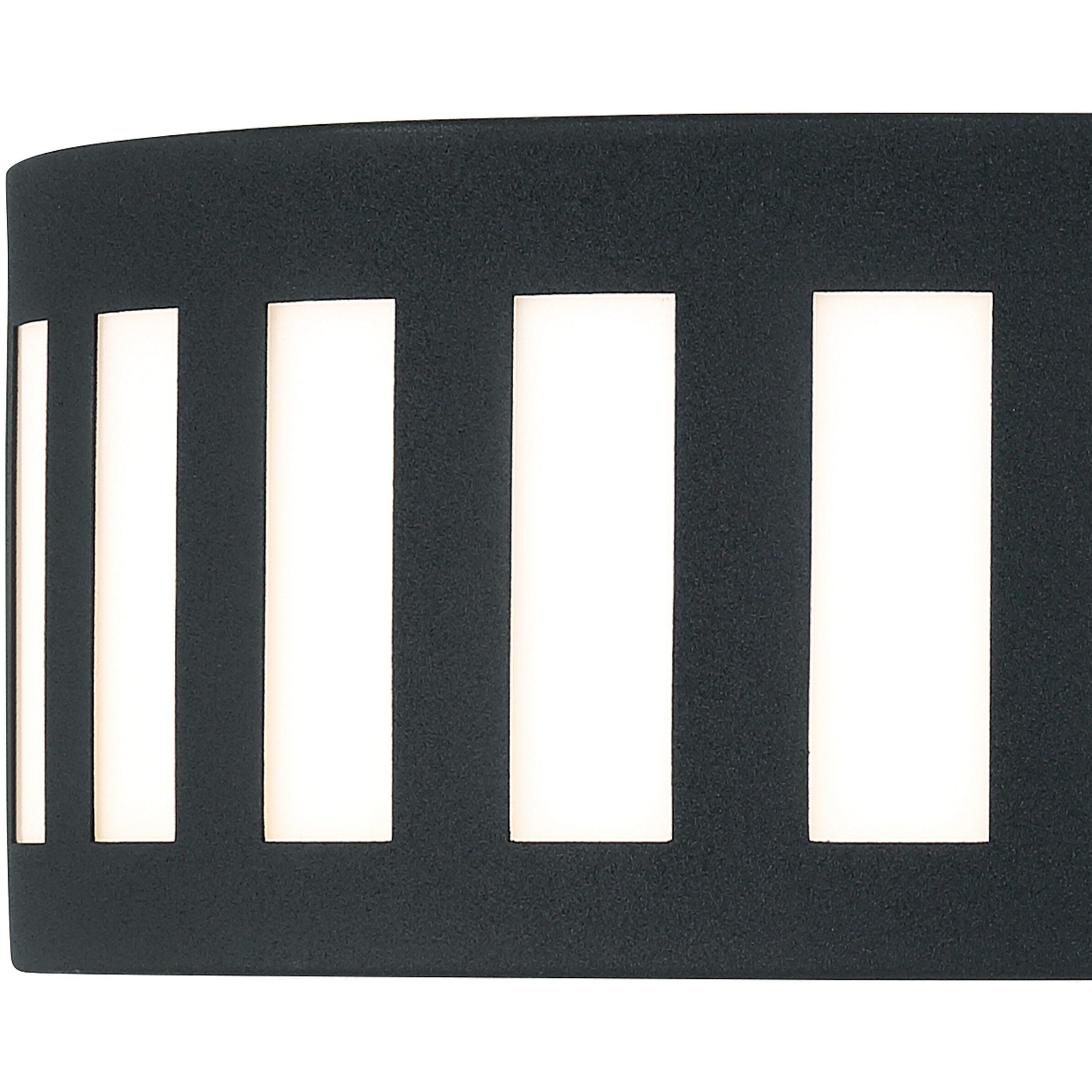 Kendal 3 Light 14 inch Black Forged Flush Ceiling Light