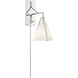 Fulton 18 inch 60.00 watt Polished Nickel Task Sconce Wall Light