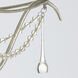 Metro 3 Light 15.5 inch Antique Silver Mini Chandelier Ceiling Light