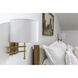 Marshall 20.5 inch 60.00 watt Aged Brass Task Sconce Wall Light