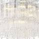 Addis 7 Light 22.25 inch Polished Chrome Flush Mount Ceiling Light in Tronchi Glass Clear