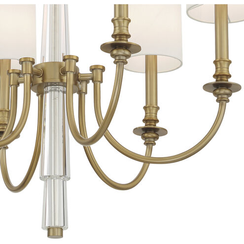 Lloyd 6 Light 26 inch Aged Brass Chandelier Ceiling Light