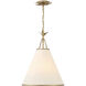 Broche 4 Light 18 inch Antique Gold Pendant Ceiling Light