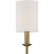 Bailey Sconce Wall Light in Aged Brass