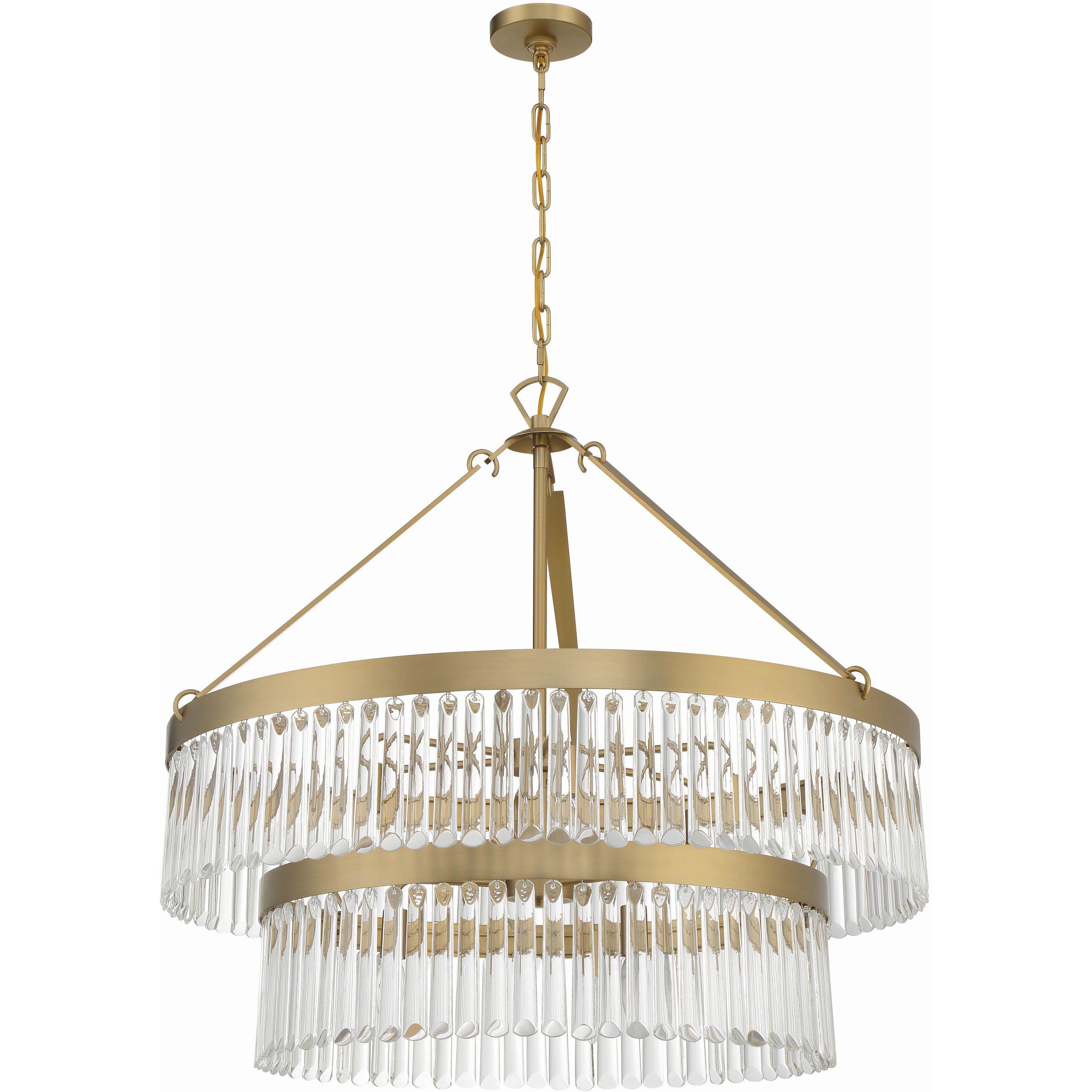 Emory 9 Light 32 inch Modern Gold Chandelier Ceiling Light