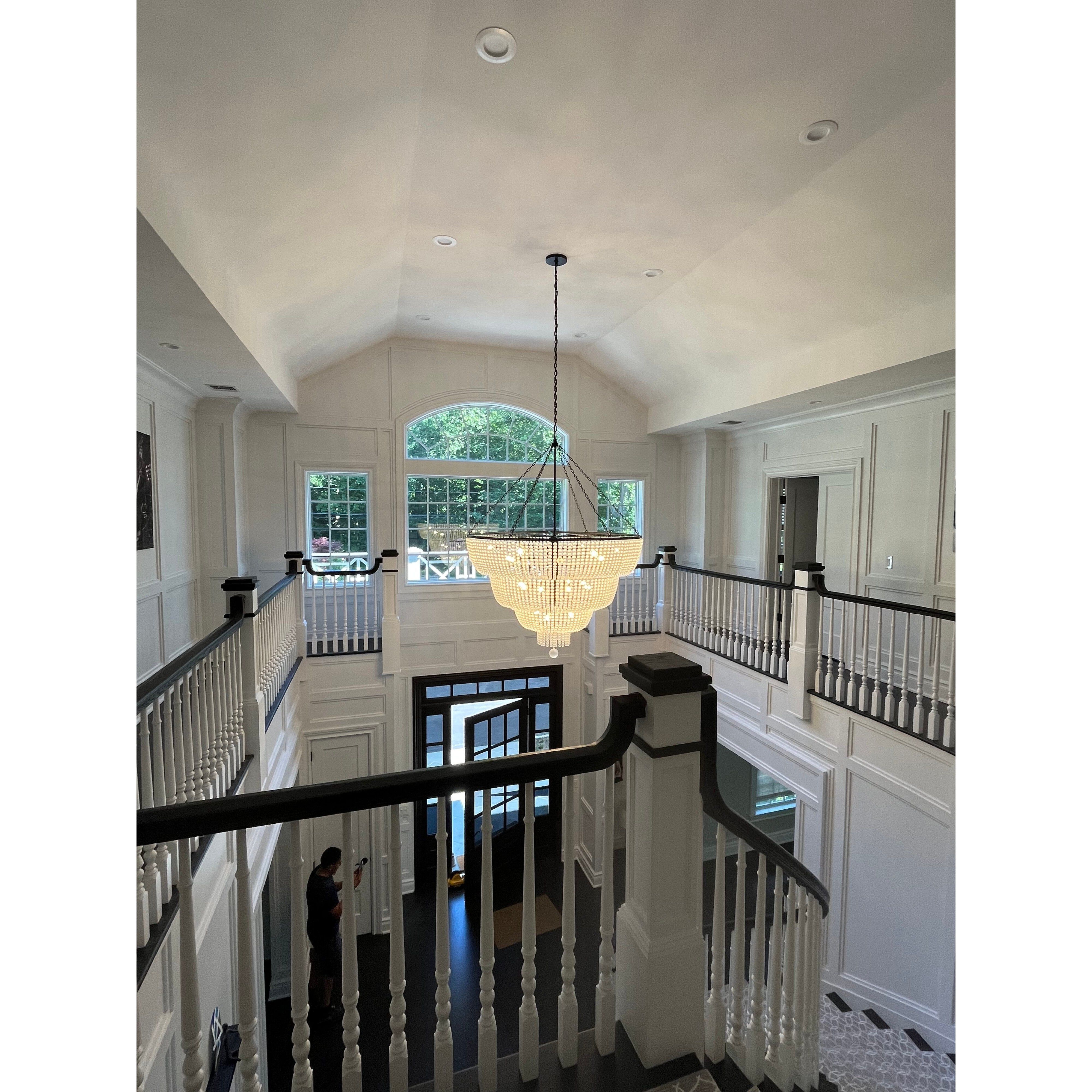 Rylee 24 Light 60 inch Matte Black Chandelier Ceiling Light