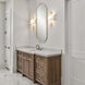 Broche Sconce Wall Light in Antique Gold