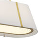 Fulton 4 Light 41.75 inch Antique Gold Linear Chandelier Ceiling Light