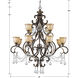 Norwalk 12 Light 48 inch Bronze Umber Chandelier Ceiling Light in Clear Spectra