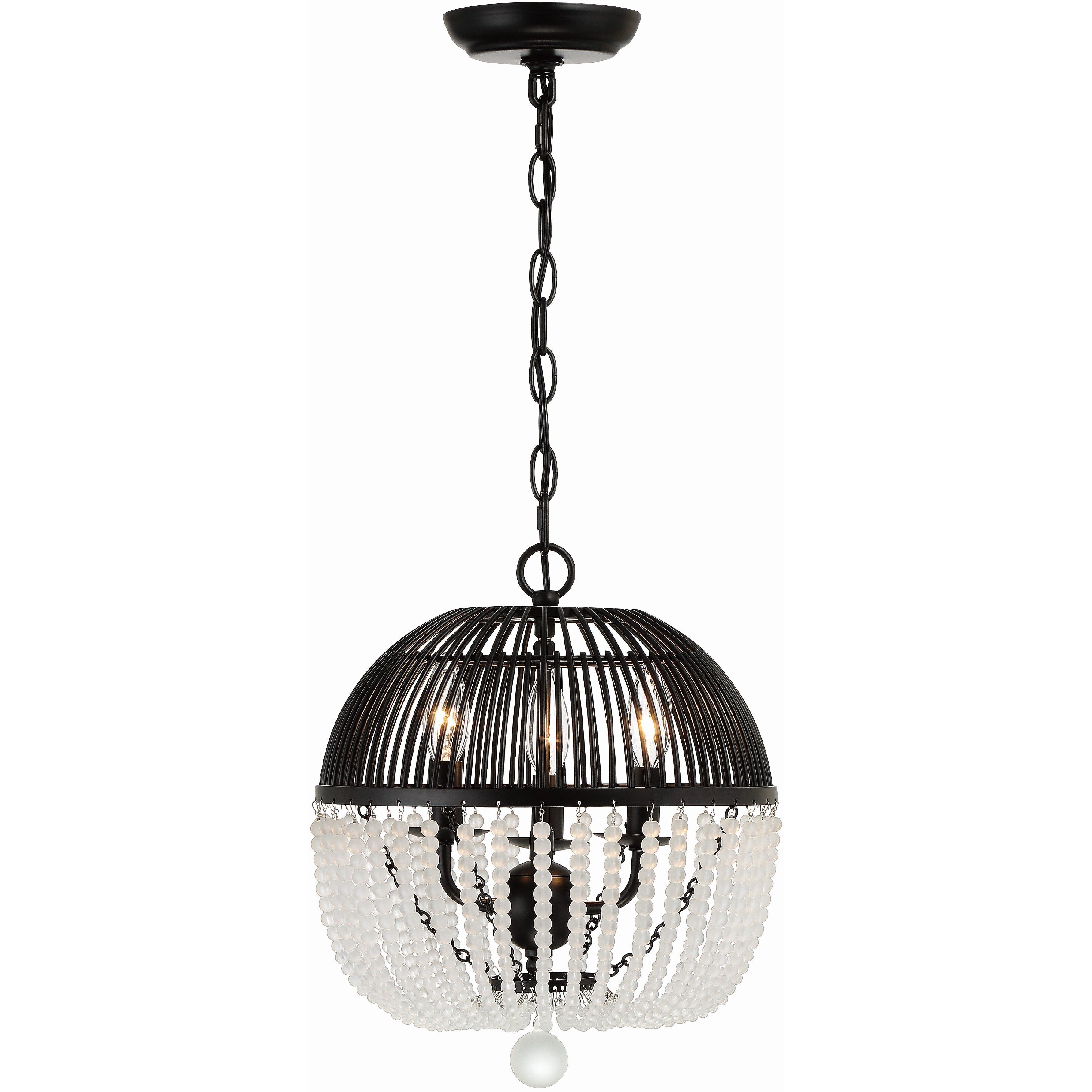 Duval Pendant Ceiling Light in Matte Black
