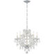 Maria Theresa 6 Light 20 inch Polished Chrome Chandelier Ceiling Light in Clear Hand Cut