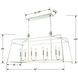 Sylvan 8 Light 42 inch Polished Nickel Chandelier Ceiling Light