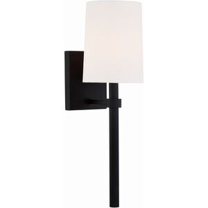 Bromley 1 Light 6 inch Black Forged Wall Sconce Wall Light