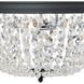 Nola 3 Light 14.25 inch Black Forged Flush Ceiling Light