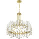 Bolton 8 Light 24.75 inch Aged Brass Chandelier Ceiling Light