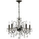 Butler 5 Light 24 inch English Bronze Chandelier Ceiling Light in Clear Hand Cut