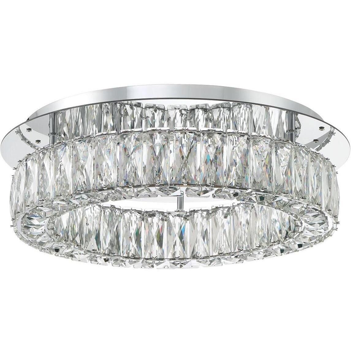 Kinsley 1 Light 18 inch Polished Chrome Flush Ceiling Light
